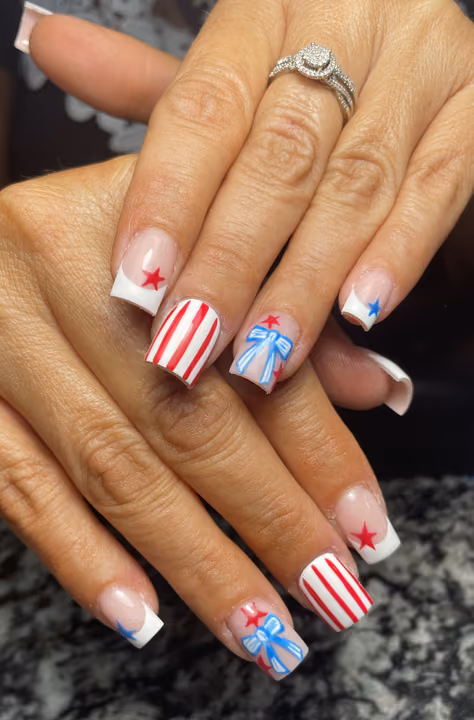 Hand Painting, Line Art, 3d Sculpting — nail work by Nailz.byNelle