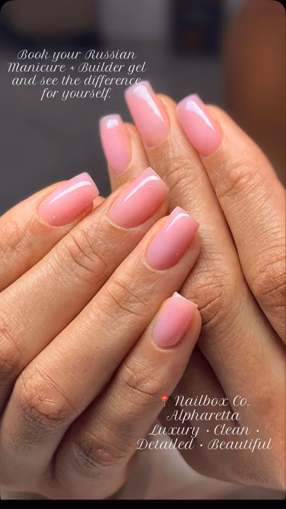 Apex Building, Builder Gel, Cuticle Care, Structured Gel — nail work by NAILBOX CO. Alpharetta