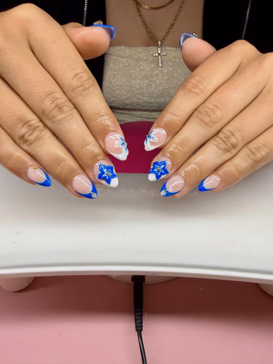 3d Sculpting, Almond, French Manicure — nail work by nailedbykaykay