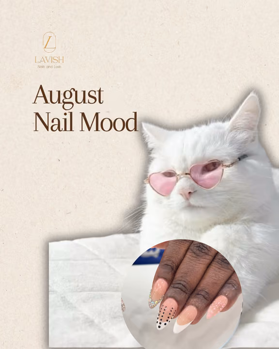 French Manicure, Rhinestone Placement — nail work by Lavish Nails & Lash