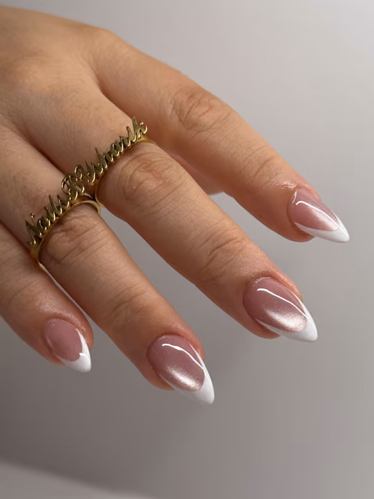Cat Eye, French Manicure, Stiletto — nail work by Nails By Sharik