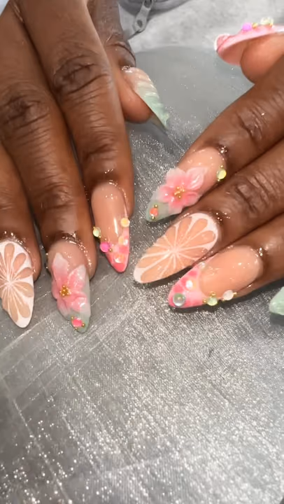 3d Sculpting, Encapsulation, Sculpting, Stiletto — nail work by Dor Nail Bar Atlanta