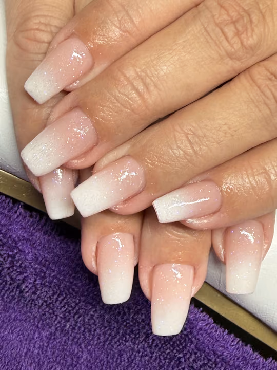 Ombre, Encapsulation, Structured Gel — nail work by Purple Haven Salon