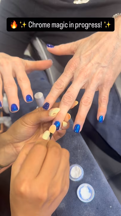 Chrome — nail work by Lush Nail Bar Toco Hills