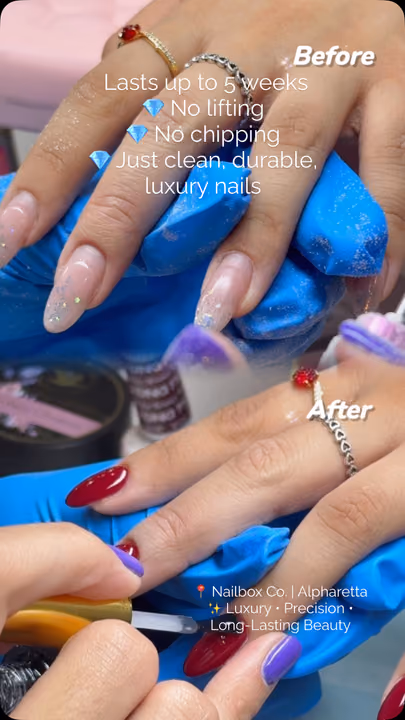 Nail work by NAILBOX CO. Alpharetta