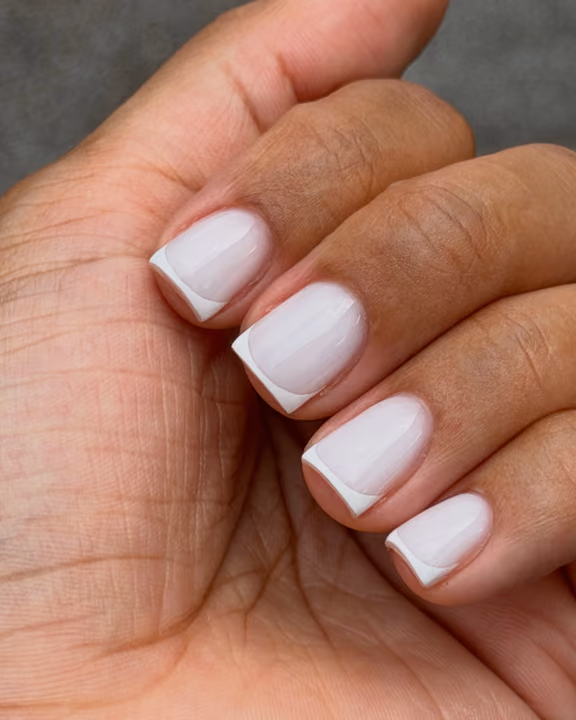 Structured Gel, French Manicure — nail work by RUSSIAN MANI EDU+SALON