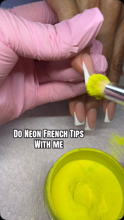 French Manicure, Pigment — nail work by LuxuryStrokeNails