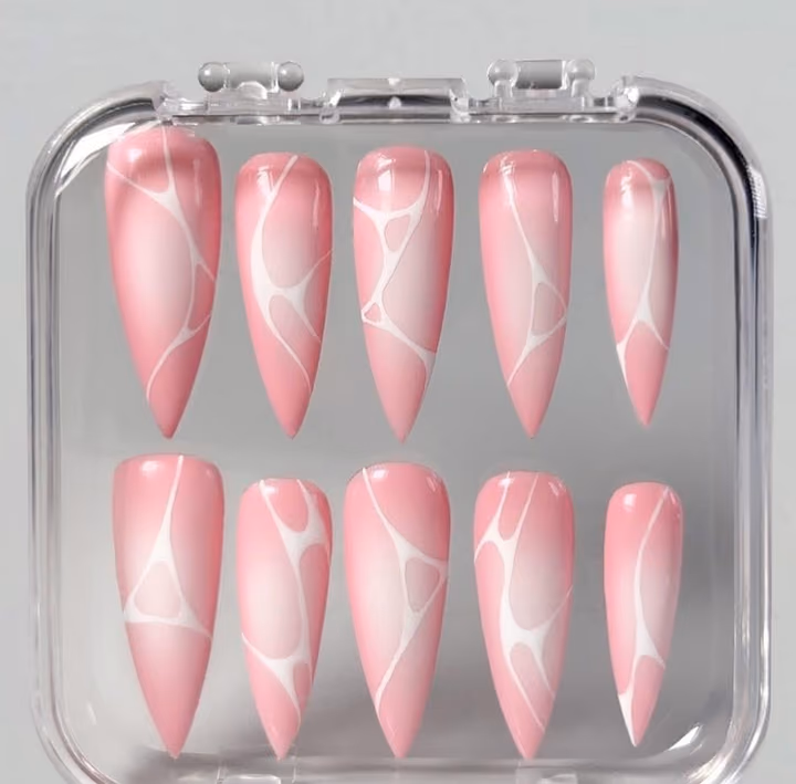 Airbrush, Spider Gel — nail work by American Nails Cumming